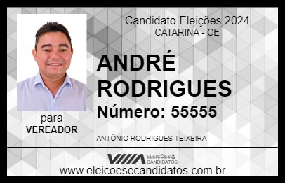 Candidato ANDRÉ RODRIGUES 2024 - CATARINA - Eleições