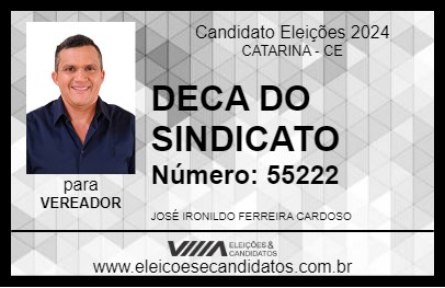 Candidato DECA DO SINDICATO 2024 - CATARINA - Eleições