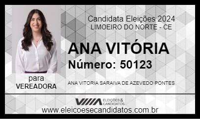 Candidato ANA VITÓRIA 2024 - LIMOEIRO DO NORTE - Eleições