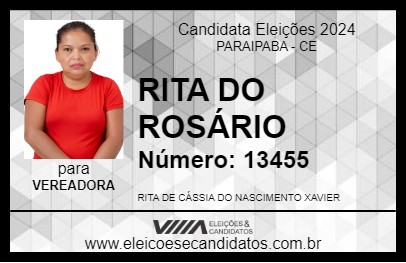 Candidato RITA DO ROSÁRIO 2024 - PARAIPABA - Eleições