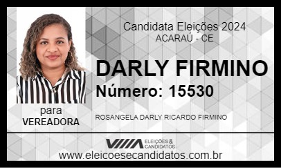 Candidato DARLY FIRMINO 2024 - ACARAÚ - Eleições