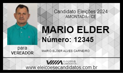 Candidato MARIO ELDER 2024 - AMONTADA - Eleições