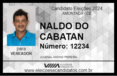 Candidato NALDO DO CABATAN 2024 - AMONTADA - Eleições