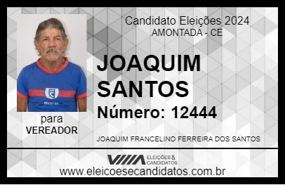 Candidato JOAQUIM SANTOS 2024 - AMONTADA - Eleições