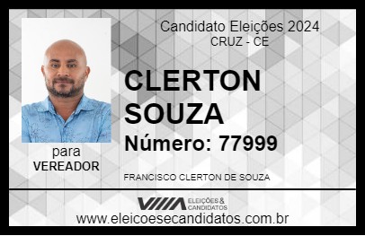 Candidato CLERTON SOUZA 2024 - CRUZ - Eleições