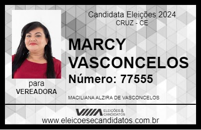 Candidato MARCY VASCONCELOS 2024 - CRUZ - Eleições