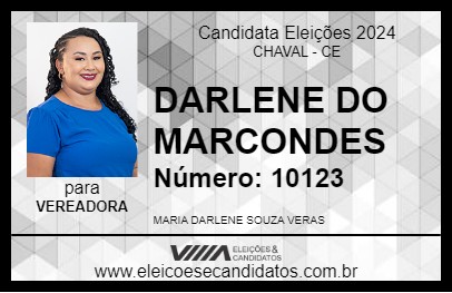 Candidato DARLENE DO MARCONDES 2024 - CHAVAL - Eleições