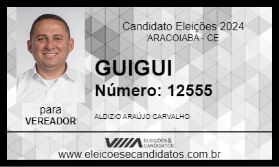 Candidato GUIGUI 2024 - ARACOIABA - Eleições