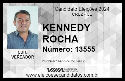 Candidato KENNEDY ROCHA 2024 - CRUZ - Eleições