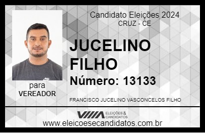 Candidato JUCELINO FILHO 2024 - CRUZ - Eleições