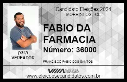 Candidato FABIO DA FARMACIA 2024 - MORRINHOS - Eleições