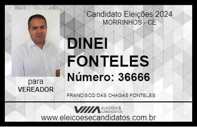 Candidato DINEI FONTELES 2024 - MORRINHOS - Eleições