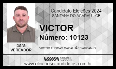 Candidato VICTOR 2024 - SANTANA DO ACARAÚ - Eleições