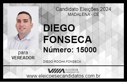 Candidato DIEGO FONSECA 2024 - MADALENA - Eleições