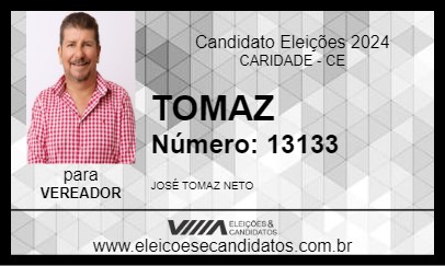 Candidato TOMAZ 2024 - CARIDADE - Eleições