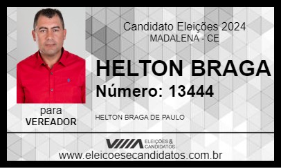 Candidato HELTON BRAGA 2024 - MADALENA - Eleições