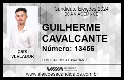 Candidato GUILHERME CAVALCANTE 2024 - BOA VIAGEM - Eleições