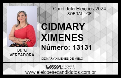 Candidato CIDMARY XIMENES 2024 - SOBRAL - Eleições