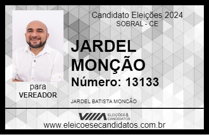 Candidato JARDEL MONÇÃO 2024 - SOBRAL - Eleições