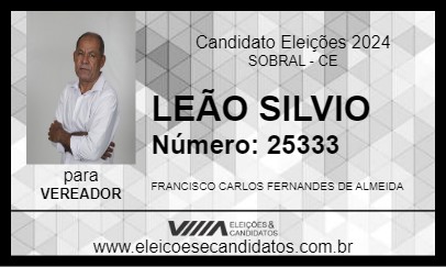 Candidato LEÃO SILVIO 2024 - SOBRAL - Eleições