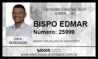 Candidato BISPO EDMAR 2024 - SOBRAL - Eleições