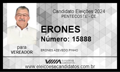 Candidato ERONES 2024 - PENTECOSTE - Eleições