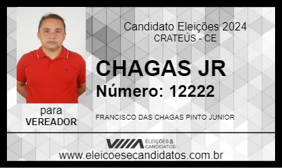 Candidato PROFESSOR CHAGAS 2024 - CRATEÚS - Eleições