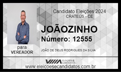 Candidato JOÃOZINHO 2024 - CRATEÚS - Eleições