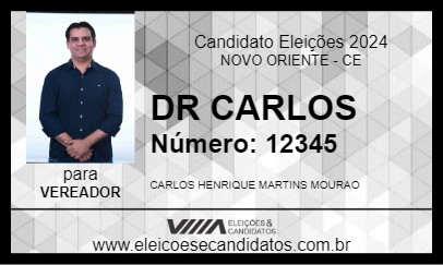 Candidato DR CARLOS 2024 - NOVO ORIENTE - Eleições