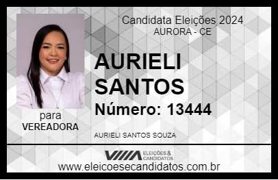 Candidato AURIELI SANTOS 2024 - AURORA - Eleições