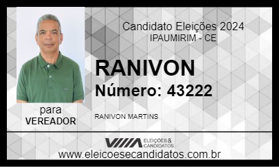 Candidato RANIVON 2024 - IPAUMIRIM - Eleições