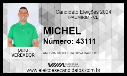 Candidato MICHEL 2024 - IPAUMIRIM - Eleições