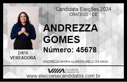 Candidato ANDREZZA GOMES 2024 - CRATEÚS - Eleições