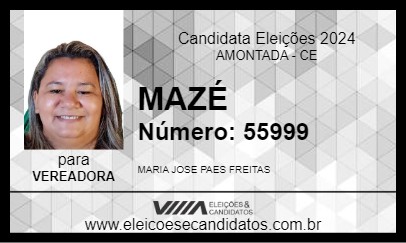 Candidato MAZÉ 2024 - AMONTADA - Eleições