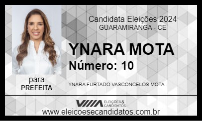 Candidato YNARA MOTA 2024 - GUARAMIRANGA - Eleições