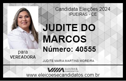 Candidato JUDITE DO MARCOS 2024 - IPUEIRAS - Eleições