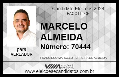 Candidato MARCELO ALMEIDA 2024 - PACOTI - Eleições