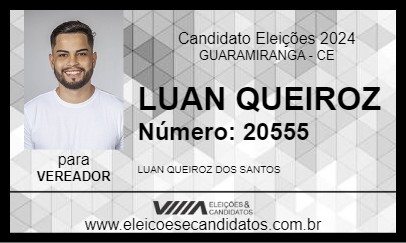 Candidato LUAN QUEIROZ 2024 - GUARAMIRANGA - Eleições