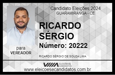 Candidato RICARDO SÉRGIO 2024 - GUARAMIRANGA - Eleições