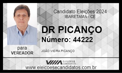 Candidato DR PICANÇO 2024 - IBARETAMA - Eleições