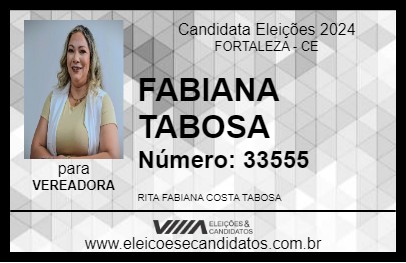 Candidato FABIANA TABOSA 2024 - FORTALEZA - Eleições