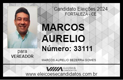 Candidato MARCOS AURELIO 2024 - FORTALEZA - Eleições