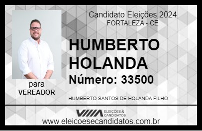 Candidato HUMBERTO HOLANDA 2024 - FORTALEZA - Eleições