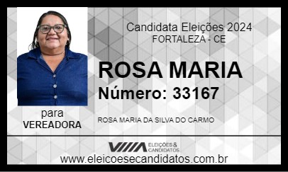 Candidato ROSA MARIA 2024 - FORTALEZA - Eleições