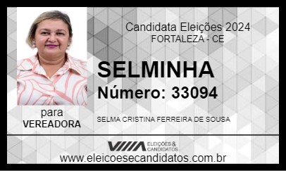 Candidato SELMINHA 2024 - FORTALEZA - Eleições