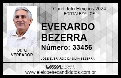 Candidato EVERARDO BEZERRA 2024 - FORTALEZA - Eleições