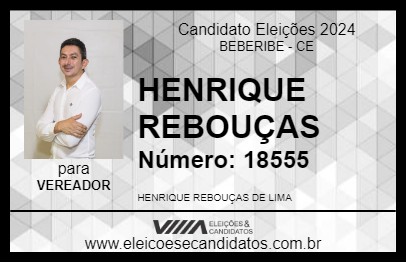 Candidato HENRIQUE REBOUÇAS 2024 - BEBERIBE - Eleições