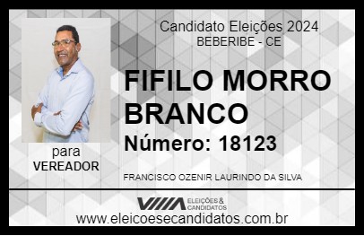 Candidato FIFILO MORRO BRANCO 2024 - BEBERIBE - Eleições