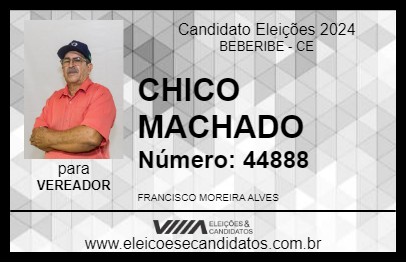 Candidato CHICO MACHADO 2024 - BEBERIBE - Eleições