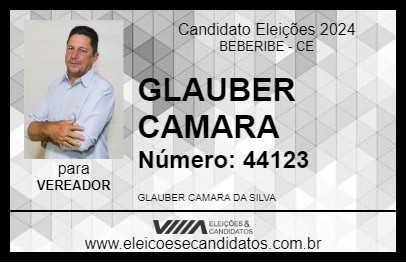 Candidato GLAUBER CAMARA 2024 - BEBERIBE - Eleições